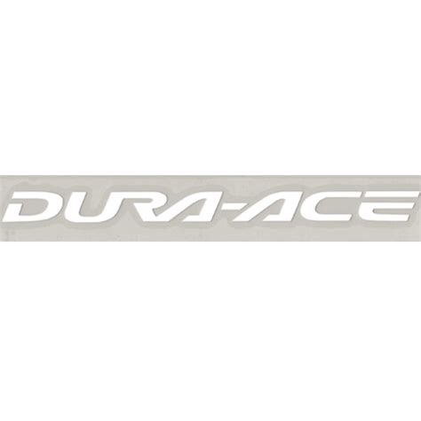 The current status of the logo is obsolete, which means the logo is not in use by the company. SHIMANO(シマノ)DURA-ACE ロゴステッカー(ホワイト) | Pursuit Kids