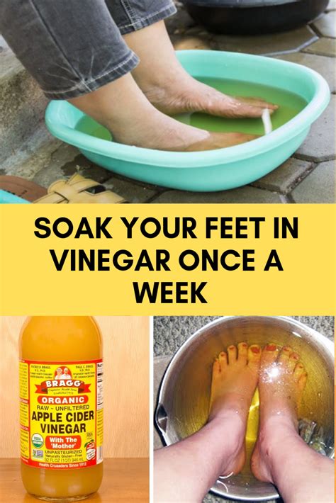 How To Make A Vinegar Foot Soak Foot Soak Vinegar Soaks Vinegar