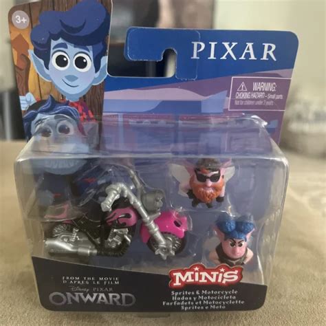 Disney Pixar Onward Minis Sprites And Motorcycle Figure 2 Pack New S7