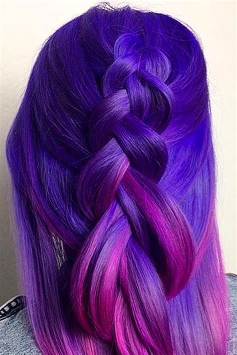 Fabulous Purple And Blue Hair Styles