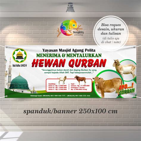 Jual Spanduk Banner Qurban Keren Indonesiashopee Indonesia