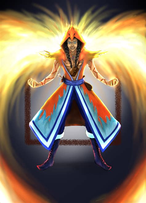 Artstation Human Phoenix Sorcerer