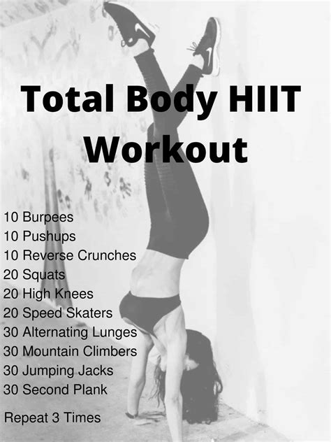 Total Body Hiit Workout Nourish Your Life