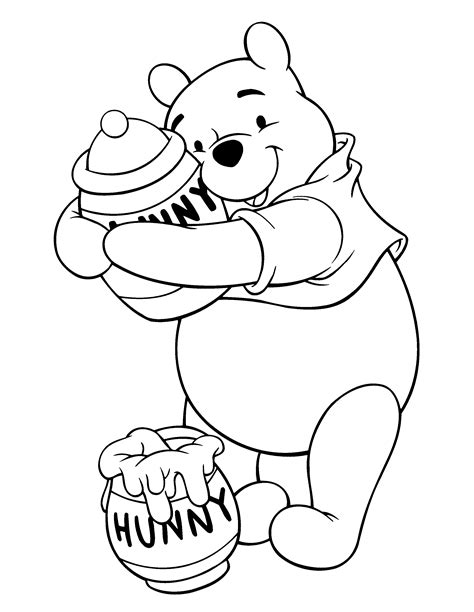 36+ honey pot coloring pages for printing and coloring. Winnie The Pooh Hunny Coloring Pages For Kids #gd3 ...