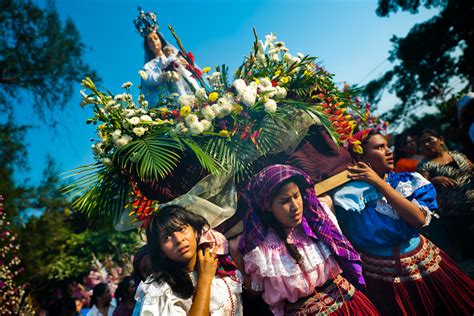 Flower And Palm Festival Panchimalco El Salvador
