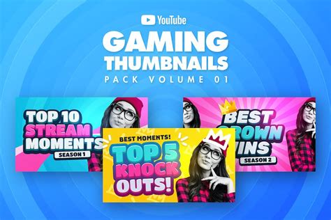 Gaming Youtube Thumbnails Pack 01 Graphic Templates Envato Elements