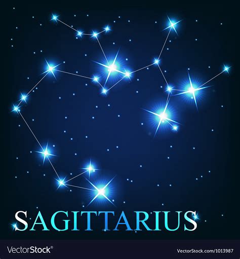 Sagittarius Sign Beautiful Royalty Free Vector Image