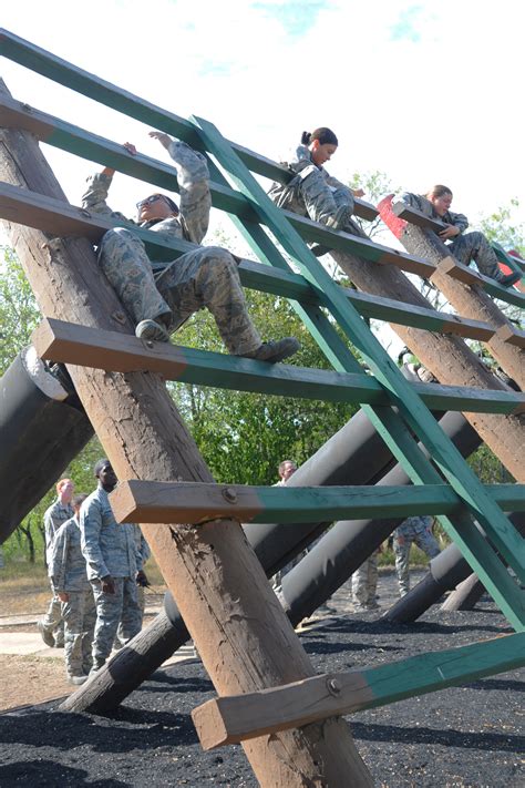 Bmt Trainees Complete Last Run On Closing Obstacle Course