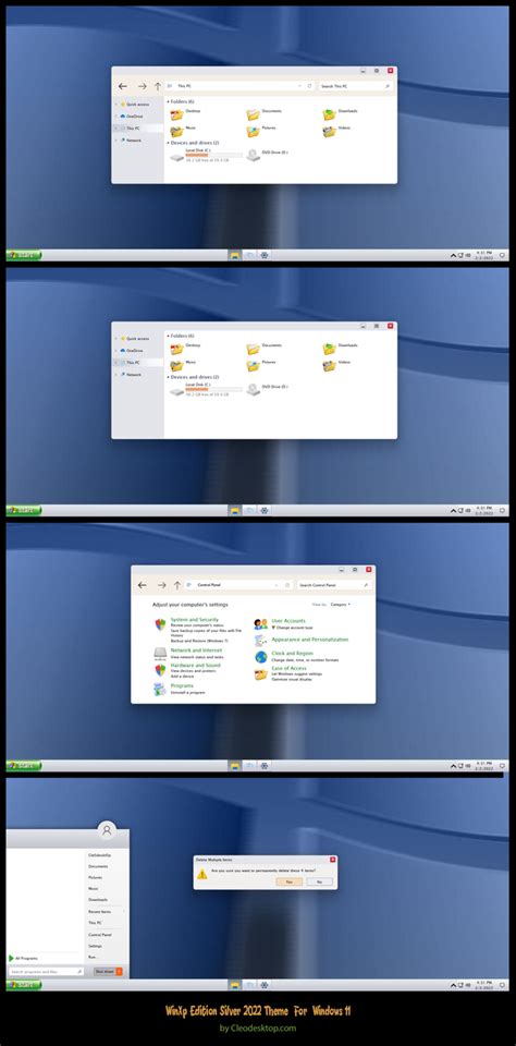 Windows Xp Edition Silver 2022 Theme For Win 11 By Cleodesktop On