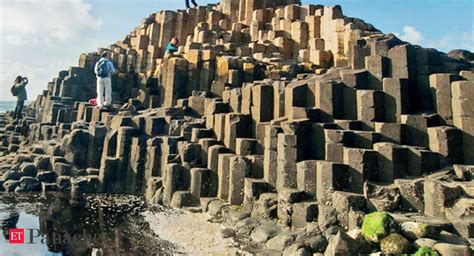 The 40000 Odd Basalt Formations At The Giants Causeway In Northern