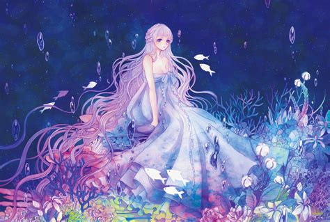 49 Anime Mermaid Wallpapers Wallpapersafari