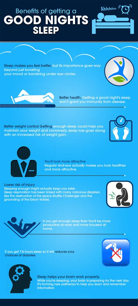 8 benefits of a good night s sleep an infographic