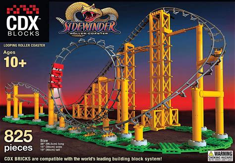 Building The Cdx Blocks Sidewinder Roller Coaster Review Coaster101