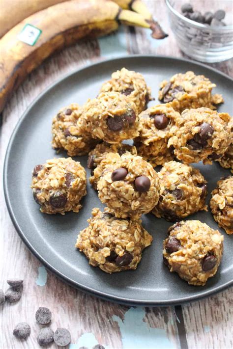 Banana Peanut Butter Oat Chocolate Chip Cookies Gluten Free Frugal