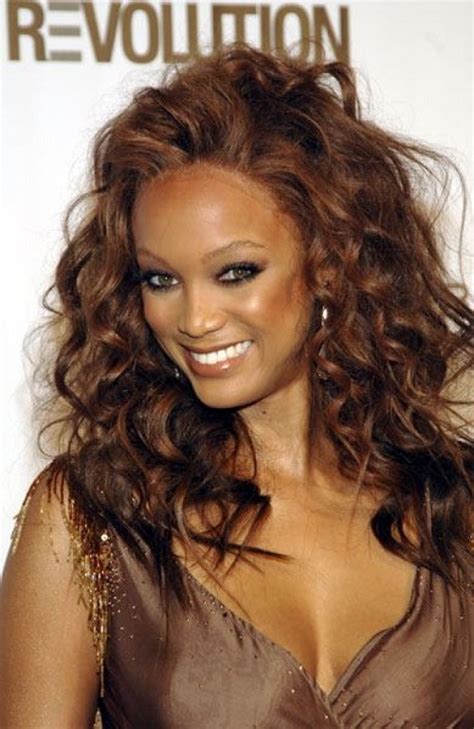 This combination of dark hair, caramel, and copper highlights results in a fantastic reddish hue that will look especially stunning on. African American Hairstyles Trends and Ideas : Hair Color ...