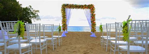 Beach Wedding Ceremony At Jamaica Inn In Ocho Rios Jamaica Wedding
