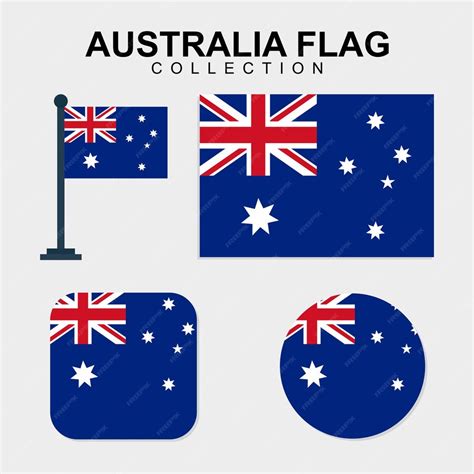 Premium Vector National Flag Of Australia Illustration