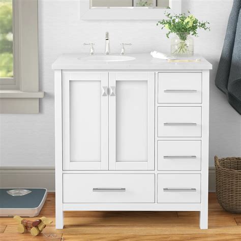 Andover Mills™ Broadview 32 Free Standing Single Bathroom Vanity With