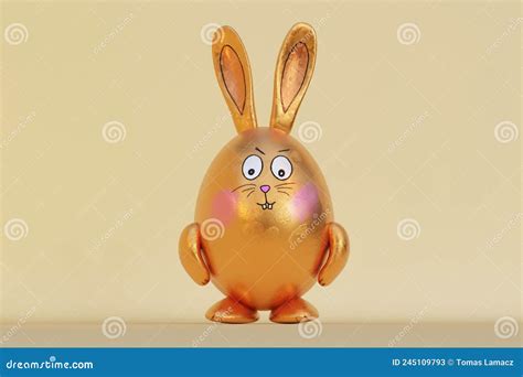 Egg Rabbit Character Crazy Easter 3d Model Stock Illustration