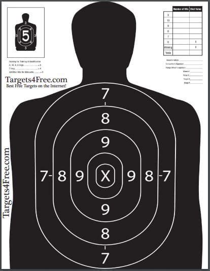 Free Printable Targets For Shooting Practice Printable Templates