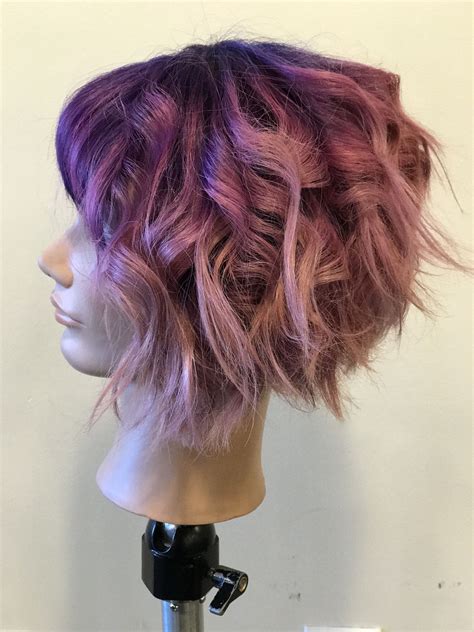 Mannequin Work Did A Dark Purple Root And Opalescent On The Ends So