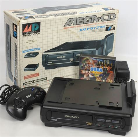 Mega Cd Console System Boxed With Sega Classic Sega Genesis Tested Ref