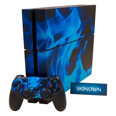 Skinown Ps4 Skins Blue Fire Blue Flame Sticker Vinly Decal Cover For