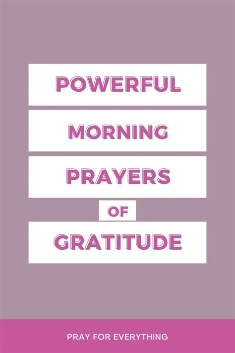 8 Powerful Morning Prayers Of Gratitude To Start Your Day