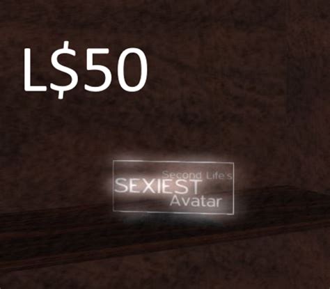 Second Life Marketplace Second Lifes Sexiest Avatar Award Trophy