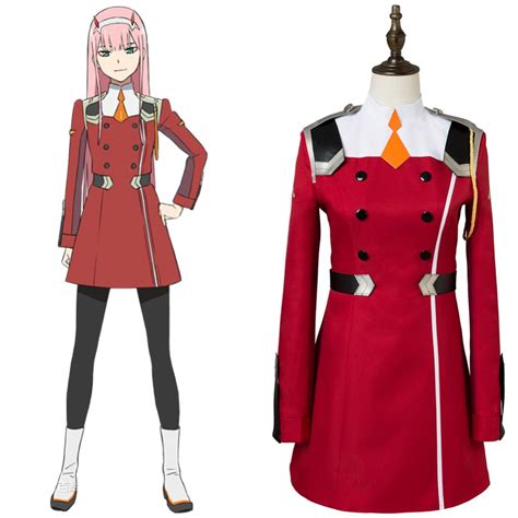 Anime Darling In The Franxx Zero Two Code 002 Uniform Dress Cosplay