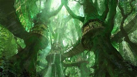 Wood Elf Tree House — Elder Scrolls Online Fantasy Tree Fantasy Forest