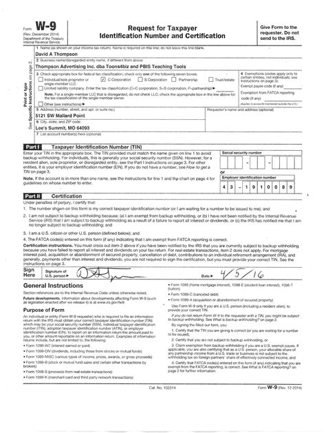 Wisconsin W 9 Fillable Form Printable Forms Free Online