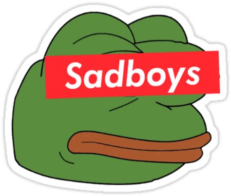 Free Png Download Sad Frog Square Sticker 3 X 3 Png Clipart Full