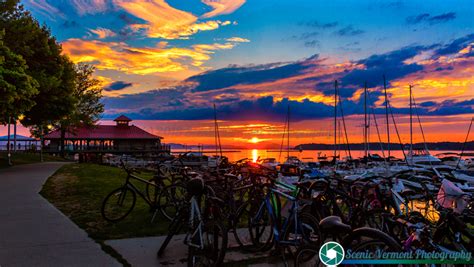 Scenic Vermont Photography Sunsets From The Waterfront In Burlington