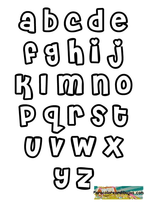 Letras Minusculas Para Colorear Colorear Dibujos