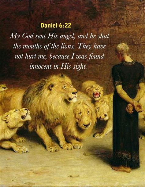 Daniel In The Lions Den Verse