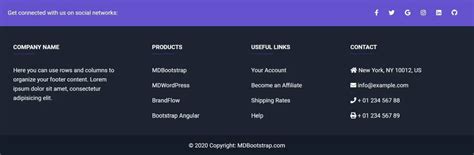 25 Bootstrap Footers Free Examples And Easy Customization