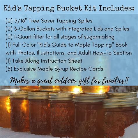 Buy Kids Maple Tree Tapping Kit Bucket And Spiles Kit Fun And