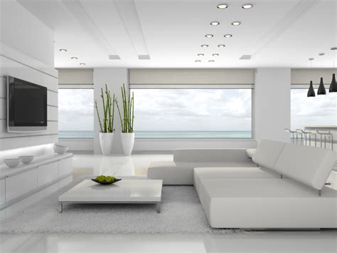 All White Interior Design Mixed With Feng Shui