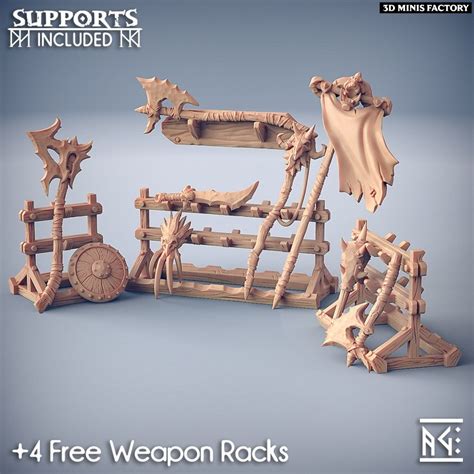 Weapons For Loot And Racks Orc Barbarian Set De Artisan Guild Proxi Pour