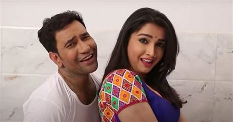 Bhojpuri Sexy Video Amrapali Dubey Nirahua S Hot Bathroom Song Will