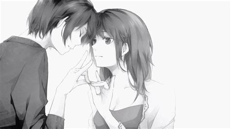 Anime Couple Wallpaper Black And White