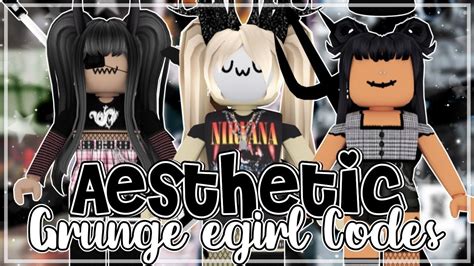 Aesthetic Roblox Grungee Girl Outfits Codes Links