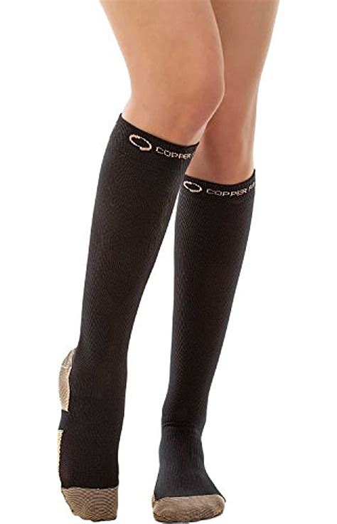 Copper Fit Energy Compression Knee High Socks Black For Women And Men Smallm