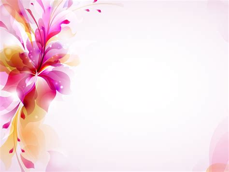 Colorful Design Floral Vector Illustration Ppt Template Your Top Hd
