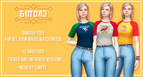 Sims 4 Graphic Tees Cc For Guys Girls Maxis Match Fandomspot