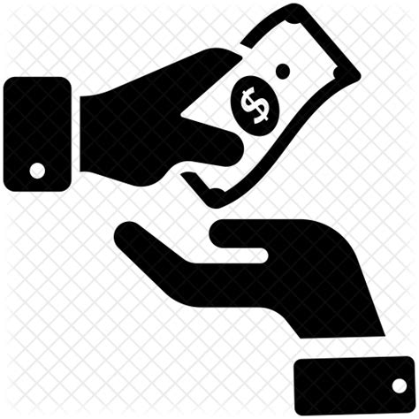 Cash In Hand Icon Download In Glyph Style