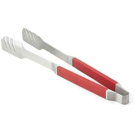 Crate And Barrel Red Grip Bbq Tongs 1290 Rub Liked On Polyvore