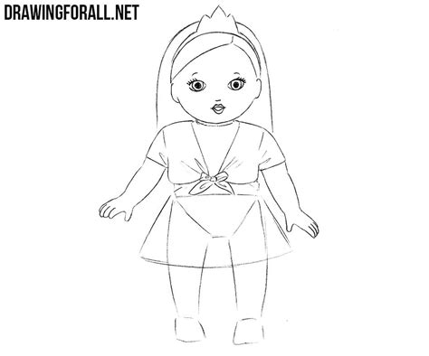 Cute drawing videos draw so cute. How to Draw a Doll | Drawingforall.net