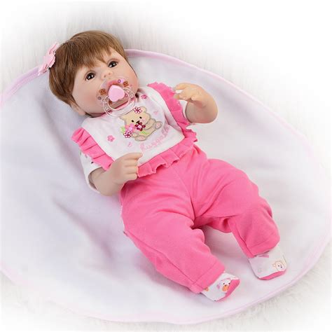 16 Silicone Reborn Baby Dolls New Girl Toy Realistic Babies Doll 40